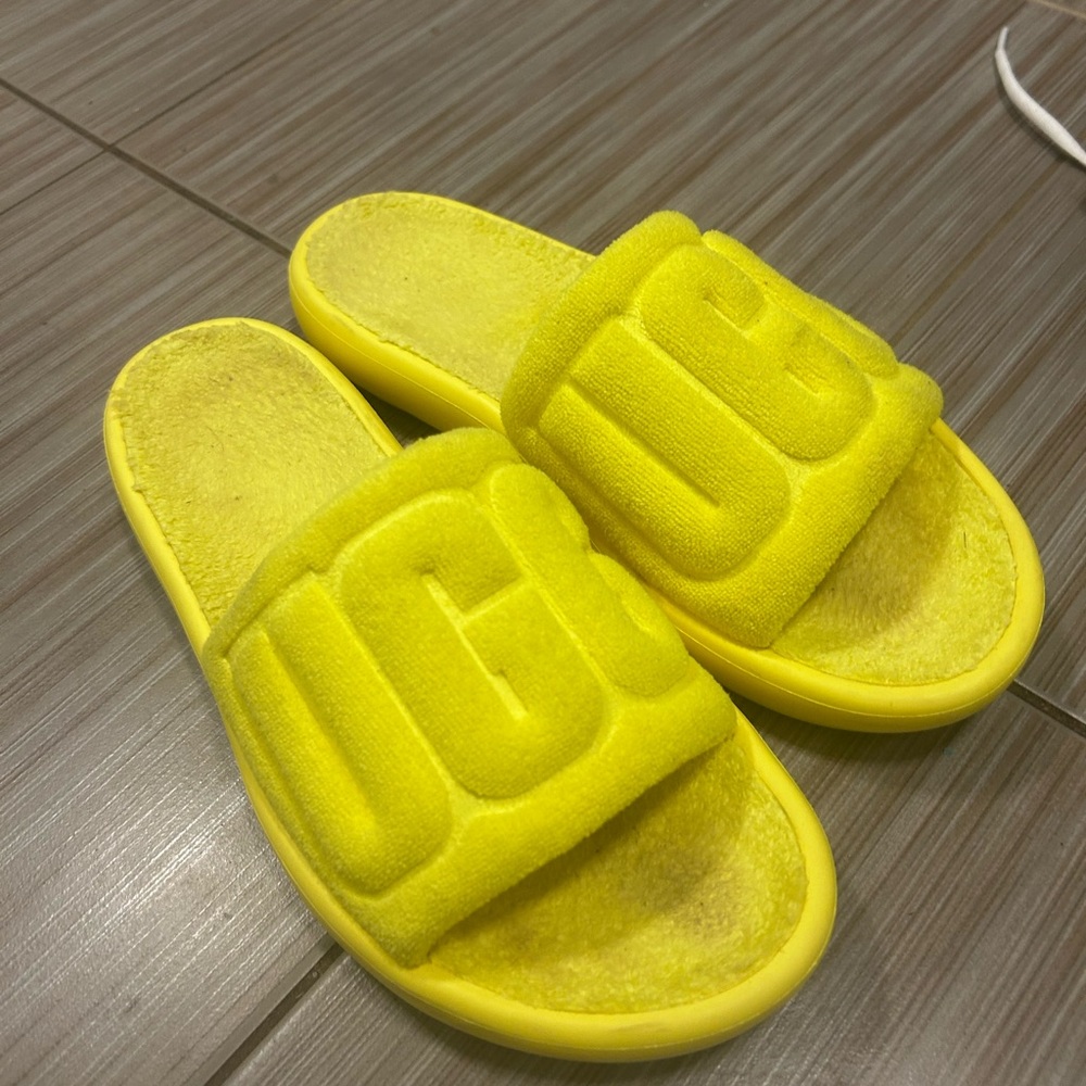 UGG Yellow Slide Sandals